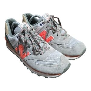 New Balance 574 Running Shoes Mens Size 11 Gray Orange ENCAP Sneakers ML574OIB